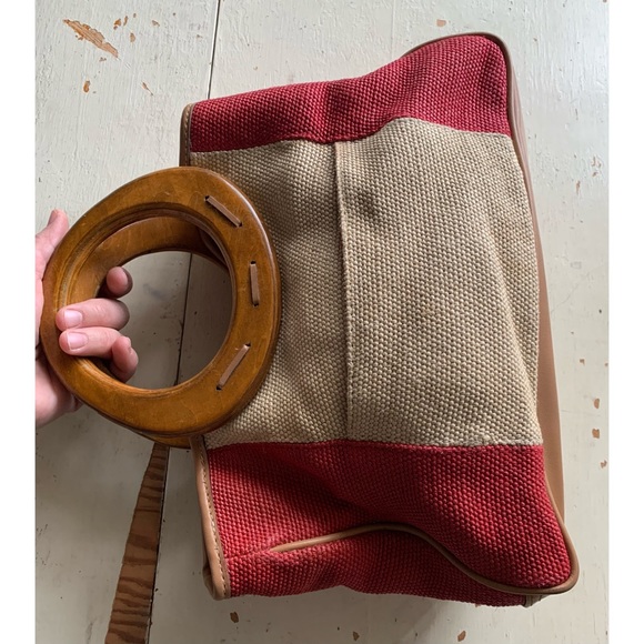 Relic : canvas and wood bag - Picture 2 of 11